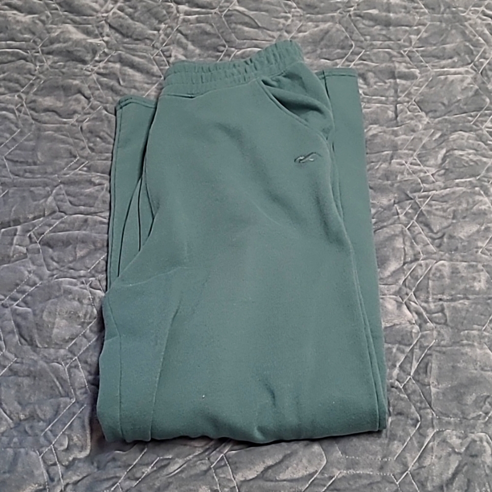 Hollister high-rise flare sweatpants turquoise